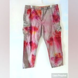 Hand painted cargo pants
